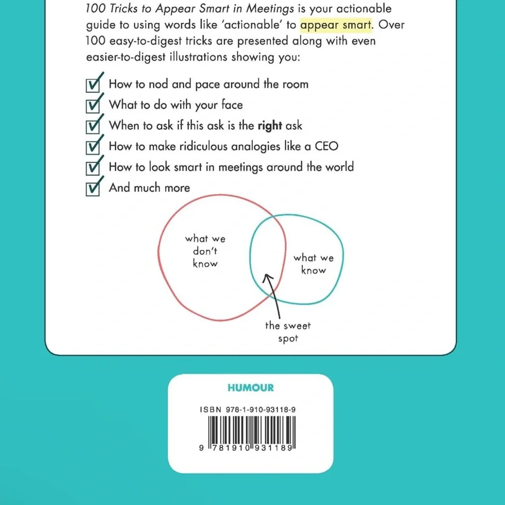3/$15 100 Tricks to Appear Smart in Meetings: How to Get By Without Even Trying